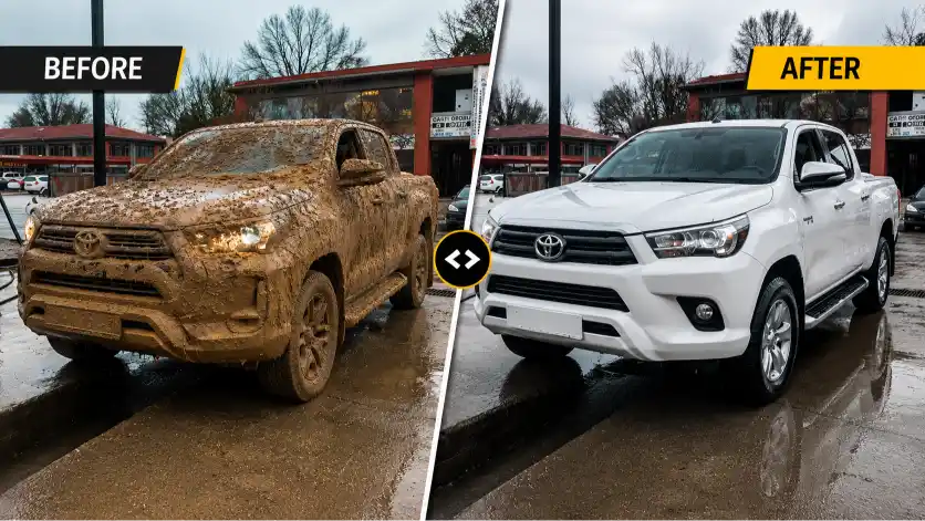 before and after suv detailing richmond