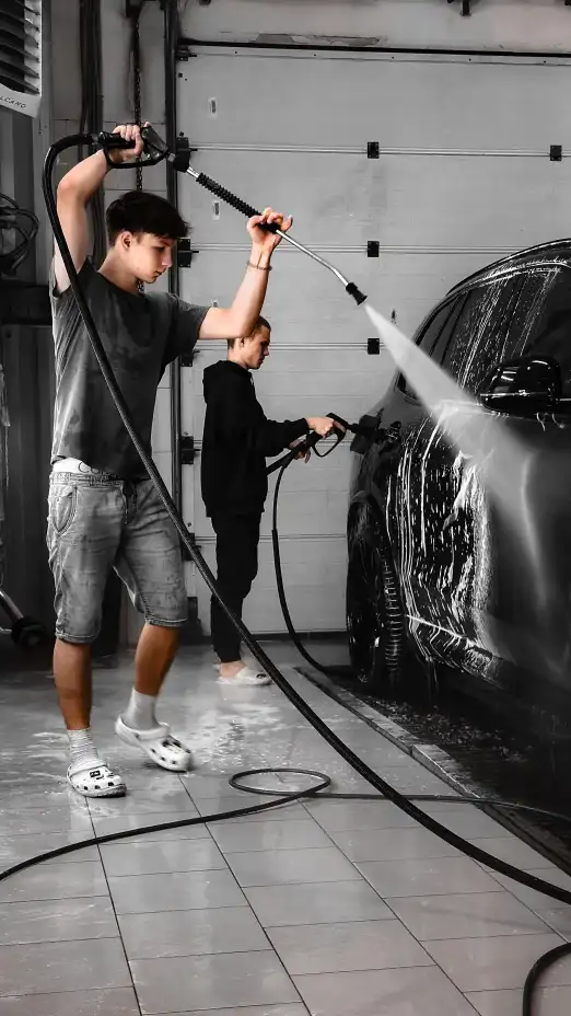 black suv washing in Richmond