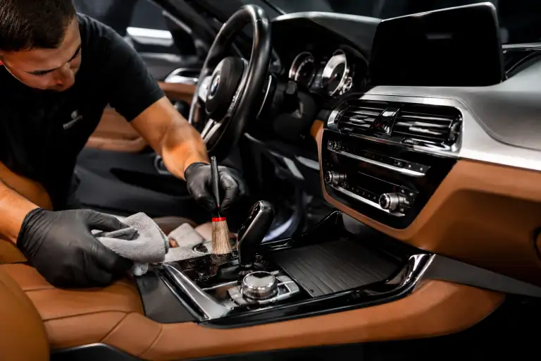 interior car detailing deeply